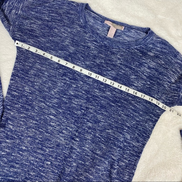 Forever 21 Lightweight Blue Heather Sweater Large - Picture 7 of 9